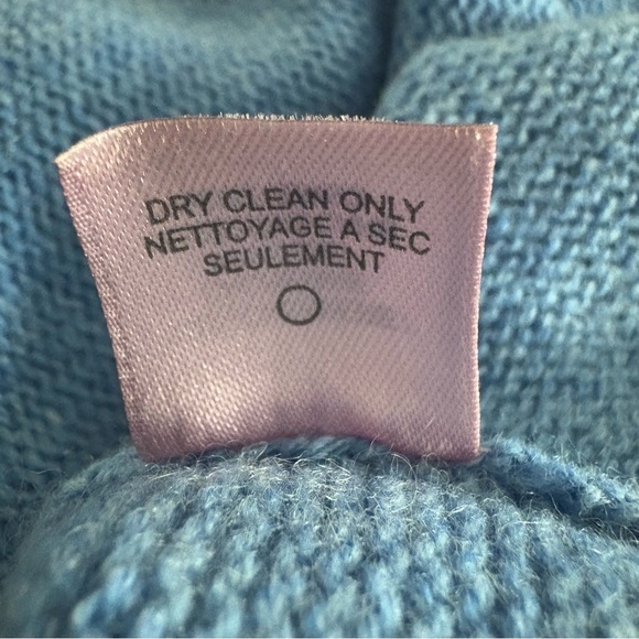 Calypso St Barth Sweater Cashmere Deep V Neck Pullover S Blue Boho Chic Coastal - Picture 7 of 7